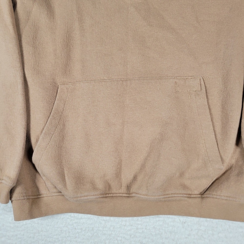 Fudo Hoodie Kids Size 12 Tan Fleece Lined Athleisure Kangaroo Pocket Pullover - Picture 4 of 13